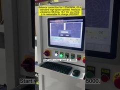 Spindel Mekanis Berkecepatan Tinggi Bantalan Lembut, Mesin Penyeimbang Spindel Listrik