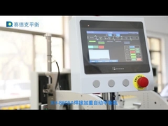 Mesin Penyeimbang Koreksi Pengelasan Rol Treadmill dengan Jalur Pengangkut